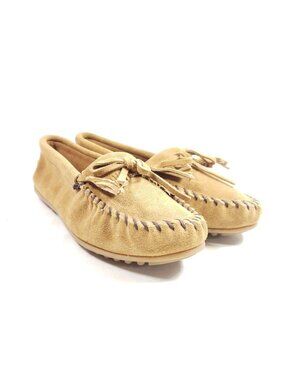 Minnetonka Moccasin Womens Size 11 Suede Loafers Fringe Details